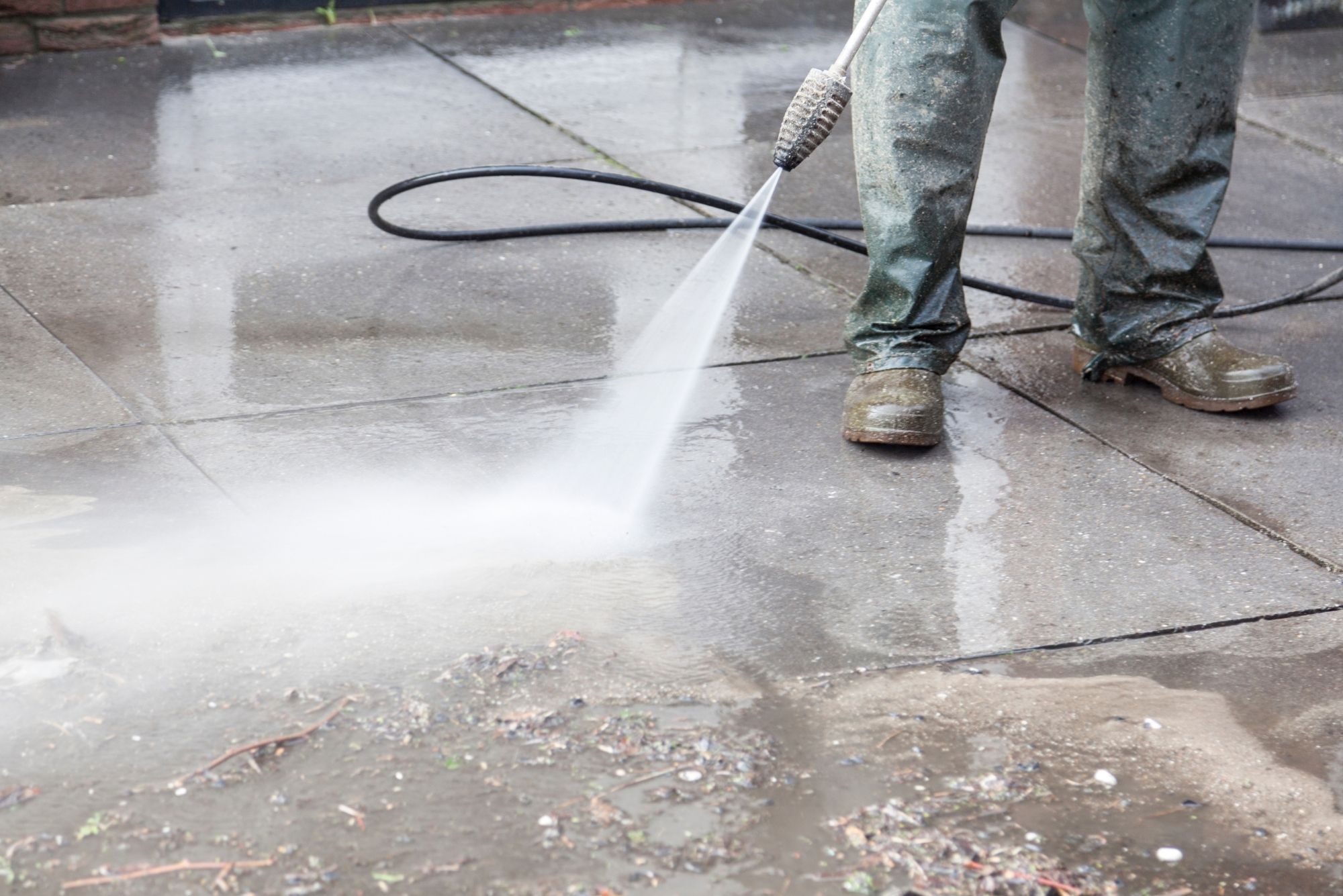 Commercial Building Power Washing