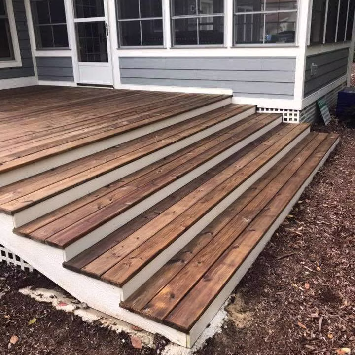 Pressure Washing Berrien Springs MI - stained deck steps